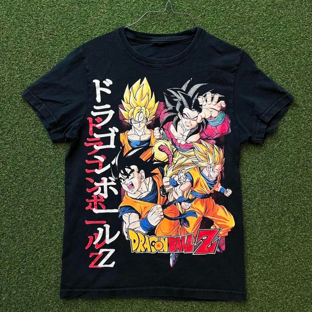 Vintage Y2K Dragon Ball Z 2 Sided Graphic Tee Shirt‎